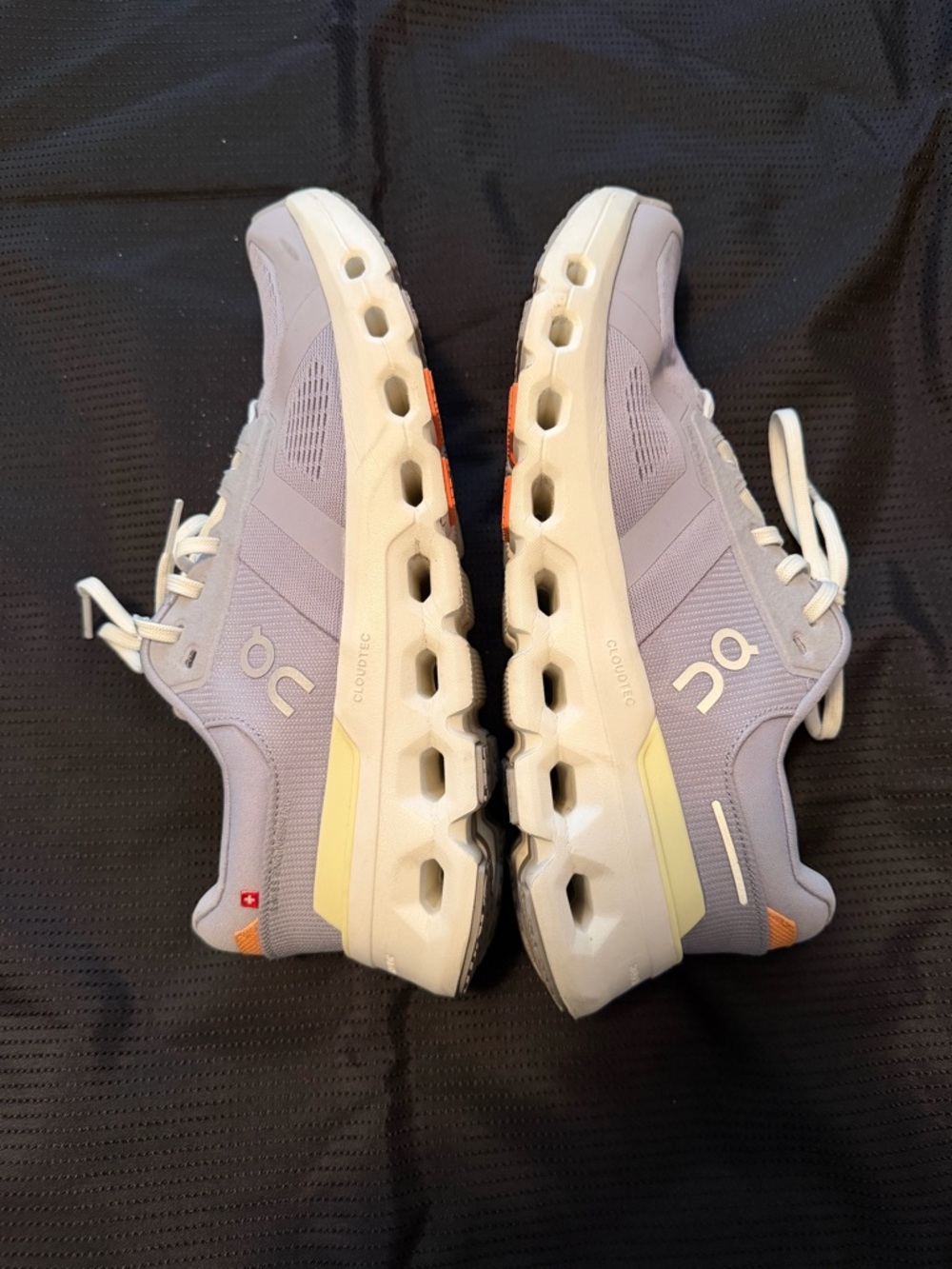 On Cloud 2 Running Women's Cloud Sneakers in Lavender with Cream Accents - Picture 4 of 15